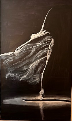 Dancer 1 150x120cm acrylic on canvas